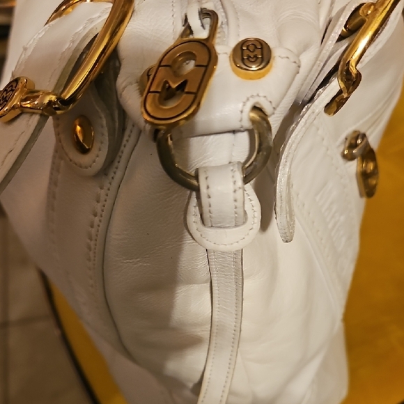 Marino Orlandi White Leather Satchel - Picture 7 of 13